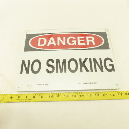 Prinzing DANGER No Smoking Sign Aluminum 14" x 10" Lot Of 10