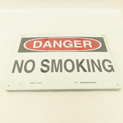 Prinzing DANGER No Smoking Sign Aluminum 14" x 10" Lot Of 10