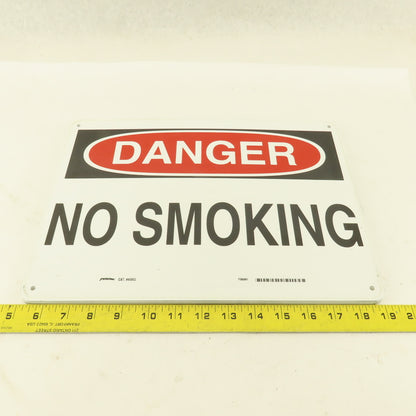 Prinzing DANGER No Smoking Sign Aluminum 14" x 10" Lot Of 9