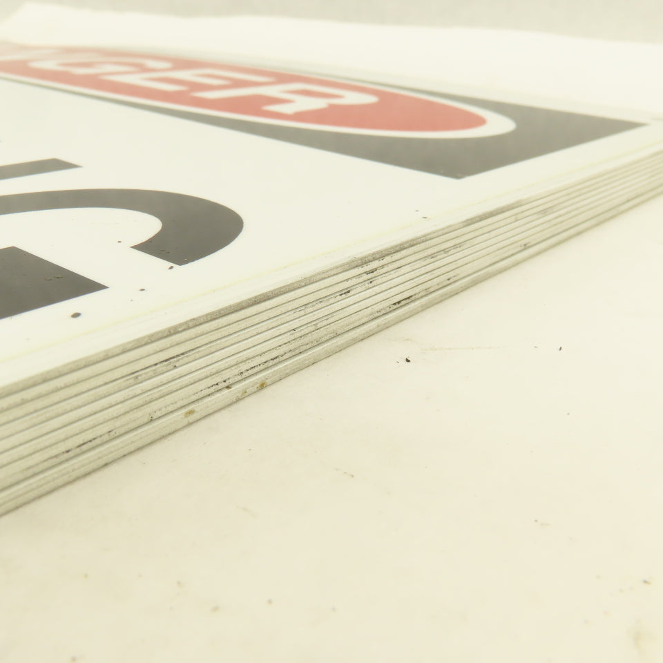 Prinzing DANGER No Smoking Sign Aluminum 14" x 10" Lot Of 9