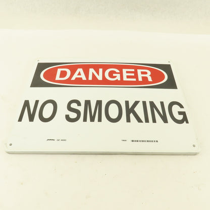 Prinzing DANGER No Smoking Sign Aluminum 14" x 10" Lot Of 9