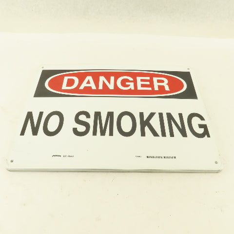 Prinzing DANGER No Smoking Sign Aluminum 14" x 10" Lot Of 9
