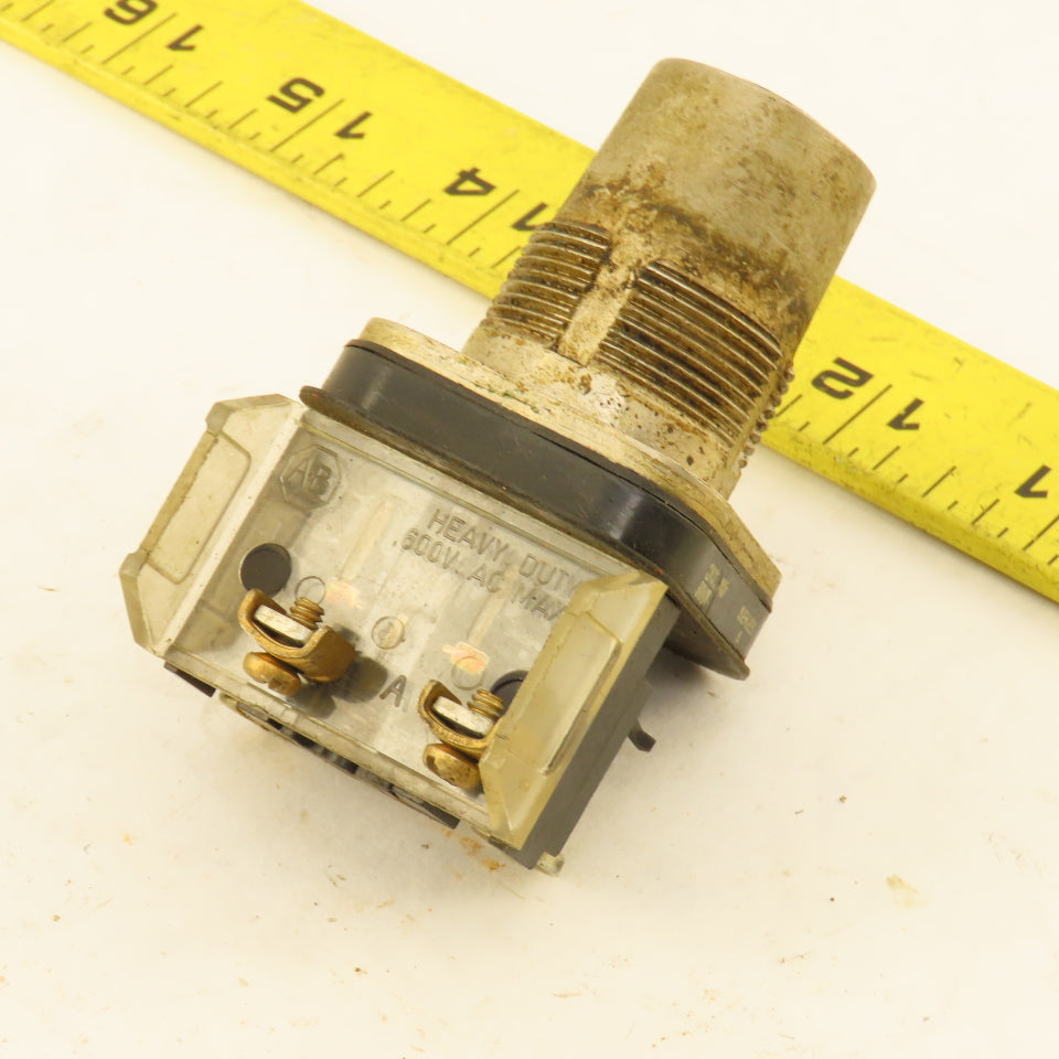 Allen Bradley 800T-XD1 600V Keyed Selector Switch No Keys Lot Of 3