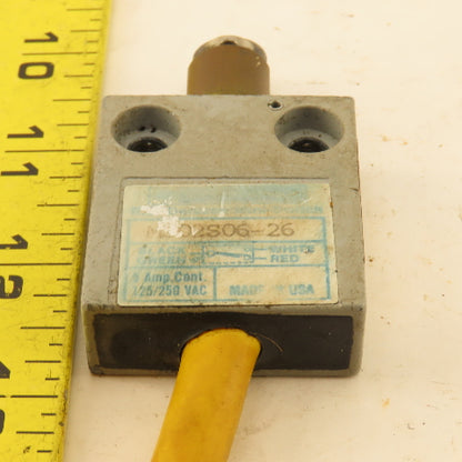 Telemecanique MS02S06-26 125/250VAC 5A Roller Plunger Limit Switch