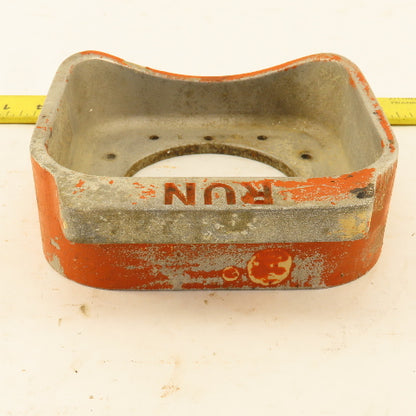 Palm Button Guard Cast Aluminum RUN 3-1/4" Hole Space
