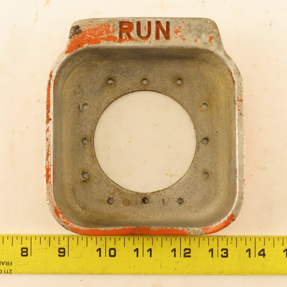 Palm Button Guard Cast Aluminum RUN 3-1/4" Hole Space