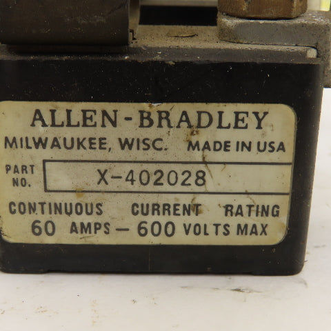 Allen Bradley A-402028 60A 600V Fuse Holder Lot Of 2