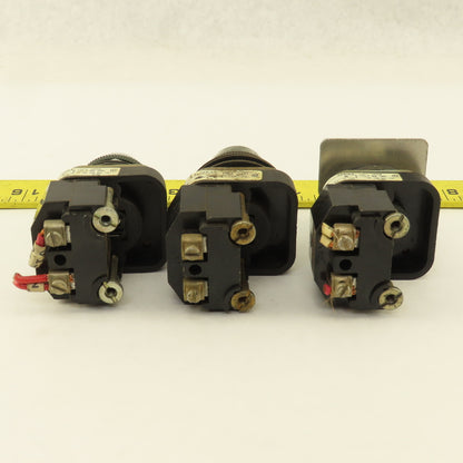 Allen Bradley 800T-P16 120V 50/60Hz Green Pilot Indicator Light Lot Of 3