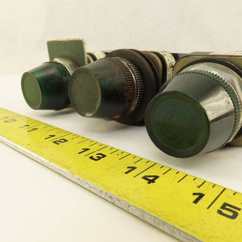 Allen Bradley 800T-P16 120V 50/60Hz Green Pilot Indicator Light Lot Of 3