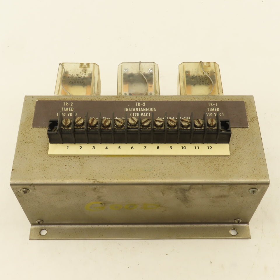 Minster 490-0107 110V AC/DC Time Delay Relay Unit