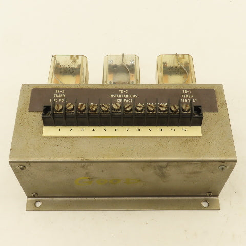 Minster 490-0107 110V AC/DC Time Delay Relay Unit