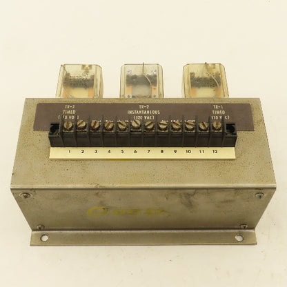Minster 490-0107 110V AC/DC Time Delay Relay Unit