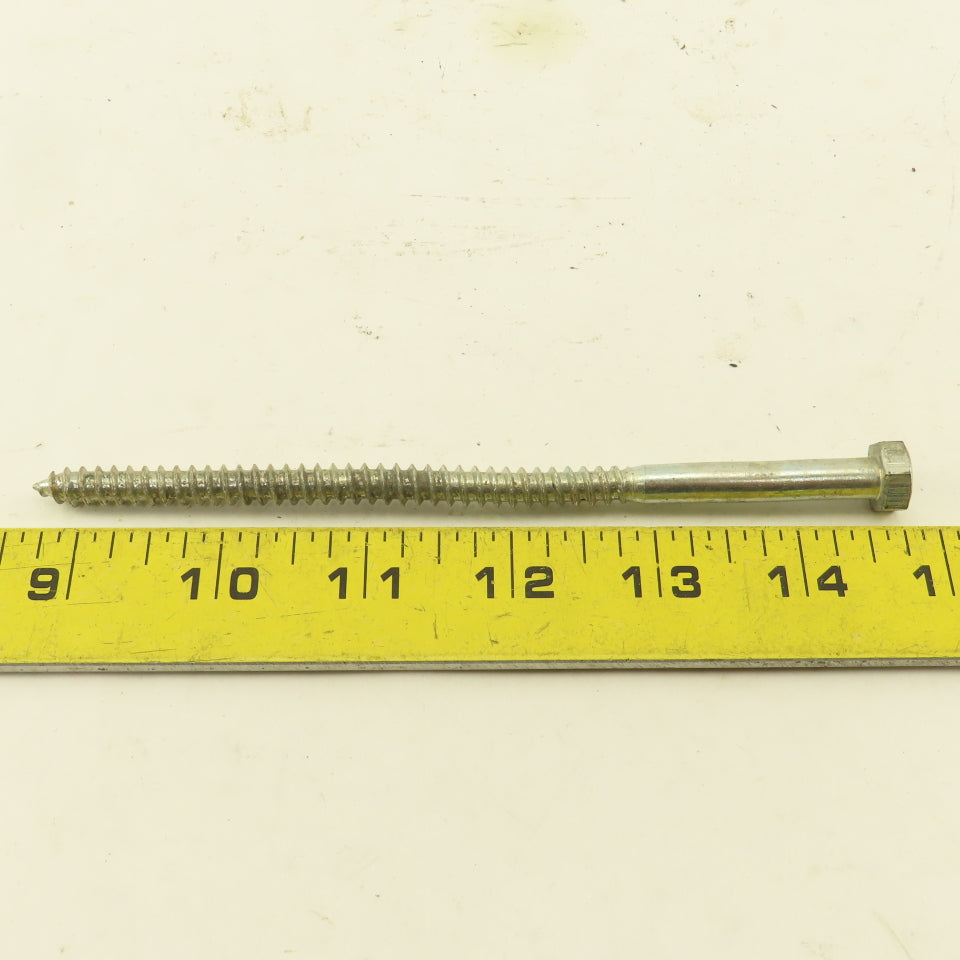 5/16" x 6" Zinc Coated Hex Head Lag Bolts Lot Of 100