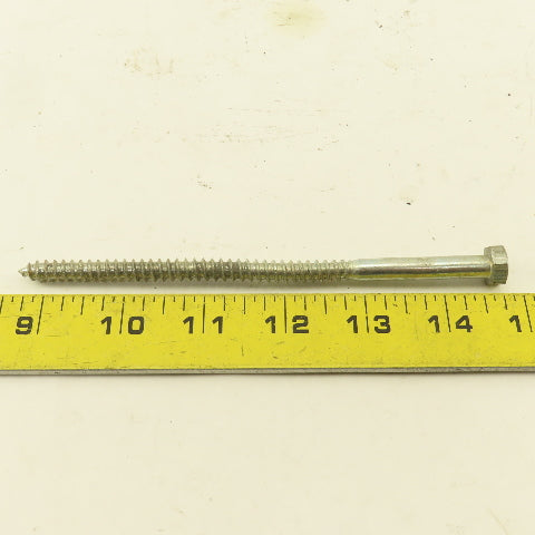 5/16" x 6" Zinc Coated Hex Head Lag Bolts Lot Of 100
