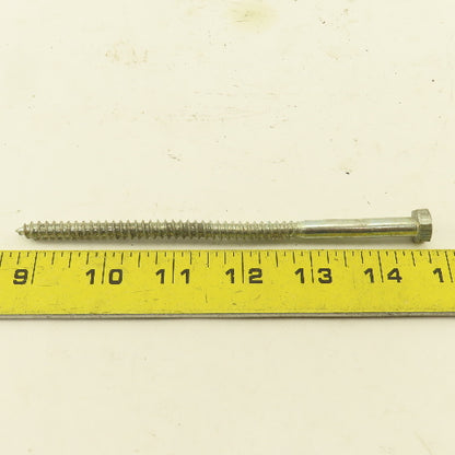 5/16" x 6" Zinc Coated Hex Head Lag Bolts Lot Of 100
