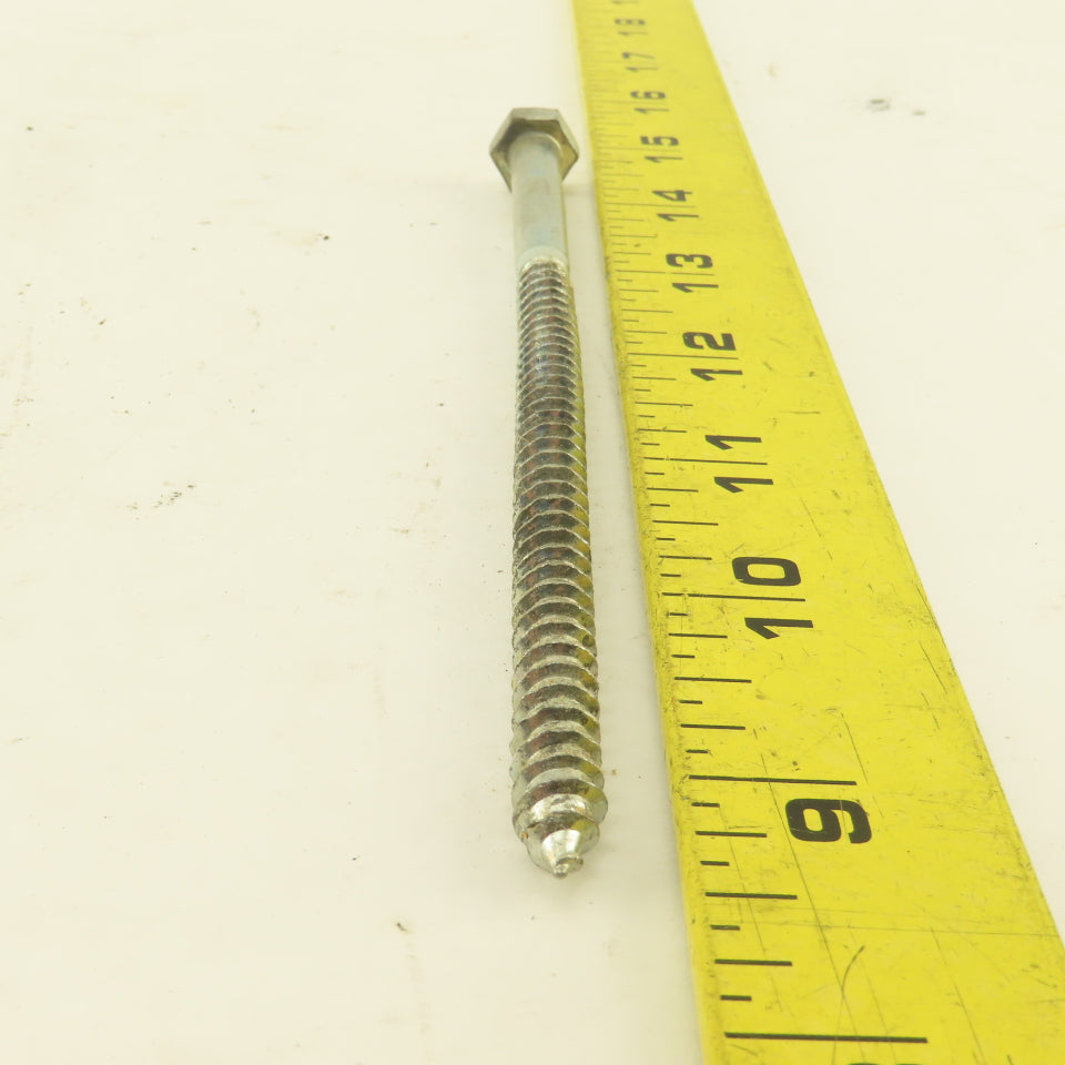 5/16" x 6" Zinc Coated Hex Head Lag Bolts Lot Of 100