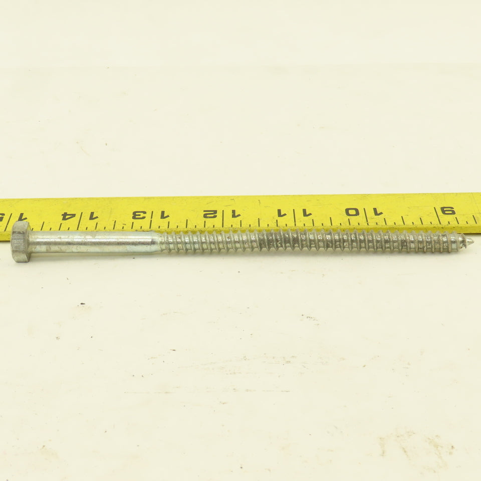 5/16" x 6" Zinc Coated Hex Head Lag Bolts Lot Of 100