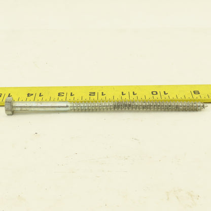 5/16" x 6" Zinc Coated Hex Head Lag Bolts Lot Of 100