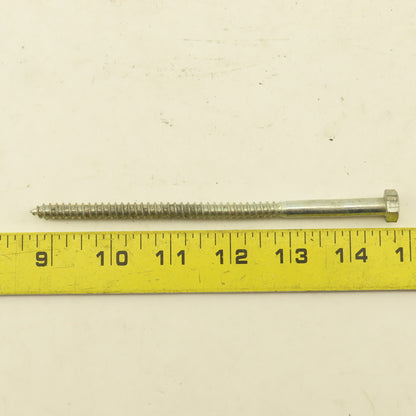 5/16" x 6" Zinc Coated Hex Head Lag Bolts Lot Of 100