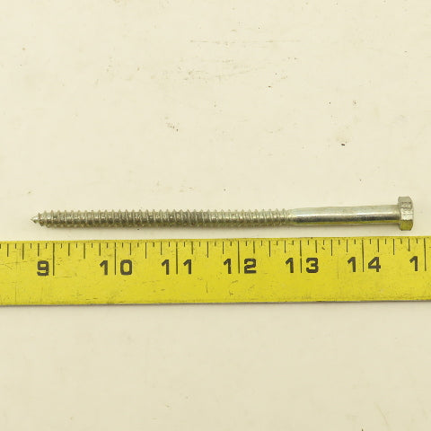 5/16" x 6" Zinc Coated Hex Head Lag Bolts Lot Of 100