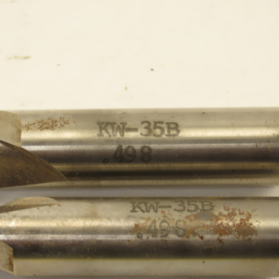 Putnam KW-35B 2 Flute Highs Speed Steel End Mill 0.498 Diameter 1" Loc Lot of 2