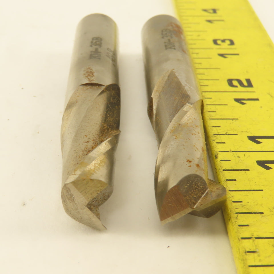 Putnam KW-35B 2 Flute Highs Speed Steel End Mill 0.498 Diameter 1" Loc Lot of 2