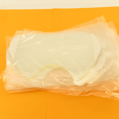 Non Filtered Full Face Shield Adjustable Fit Peel Off Scratch Protectors Lot/7