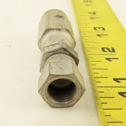 Parker 3/16" ID No Skive Hose x (-4) 7/16-24 Female Swivel Hydraulic Fitting