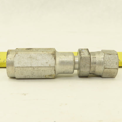 Parker 3/16" ID No Skive Hose x (-4) 7/16-24 Female Swivel Hydraulic Fitting