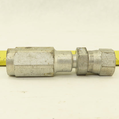 Parker 3/16" ID No Skive Hose x (-4) 7/16-24 Female Swivel Hydraulic Fitting