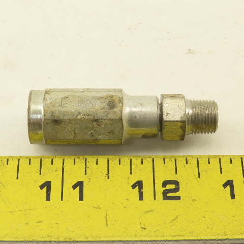 Parker 3/16" ID No Skive Hose x (-4) 7/16-24 Male Straight Hydraulic Fitting