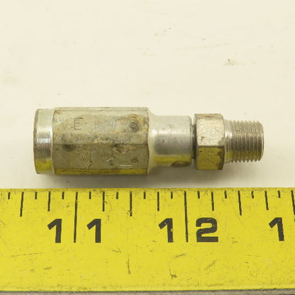 Parker 3/16" ID No Skive Hose x (-4) 7/16-24 Male Straight Hydraulic Fitting