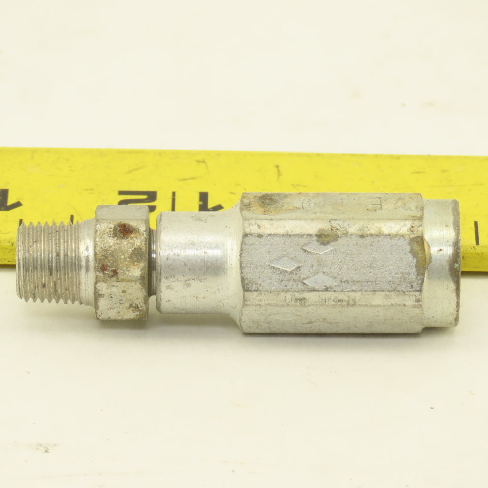 Parker 3/16" ID No Skive Hose x (-4) 7/16-24 Male Straight Hydraulic Fitting