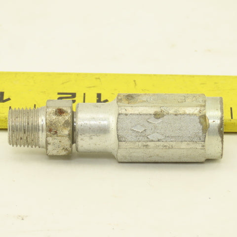 Parker 3/16" ID No Skive Hose x (-4) 7/16-24 Male Straight Hydraulic Fitting
