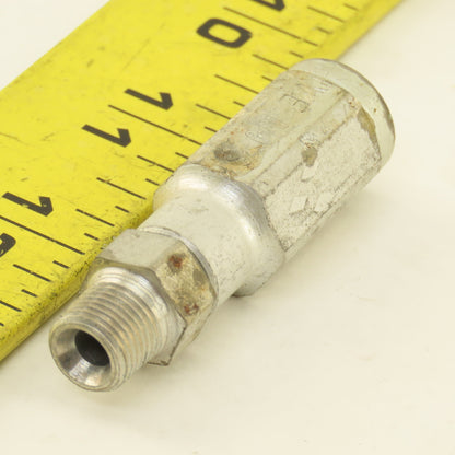 Parker 3/16" ID No Skive Hose x (-4) 7/16-24 Male Straight Hydraulic Fitting