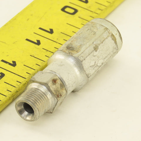 Parker 3/16" ID No Skive Hose x (-4) 7/16-24 Male Straight Hydraulic Fitting