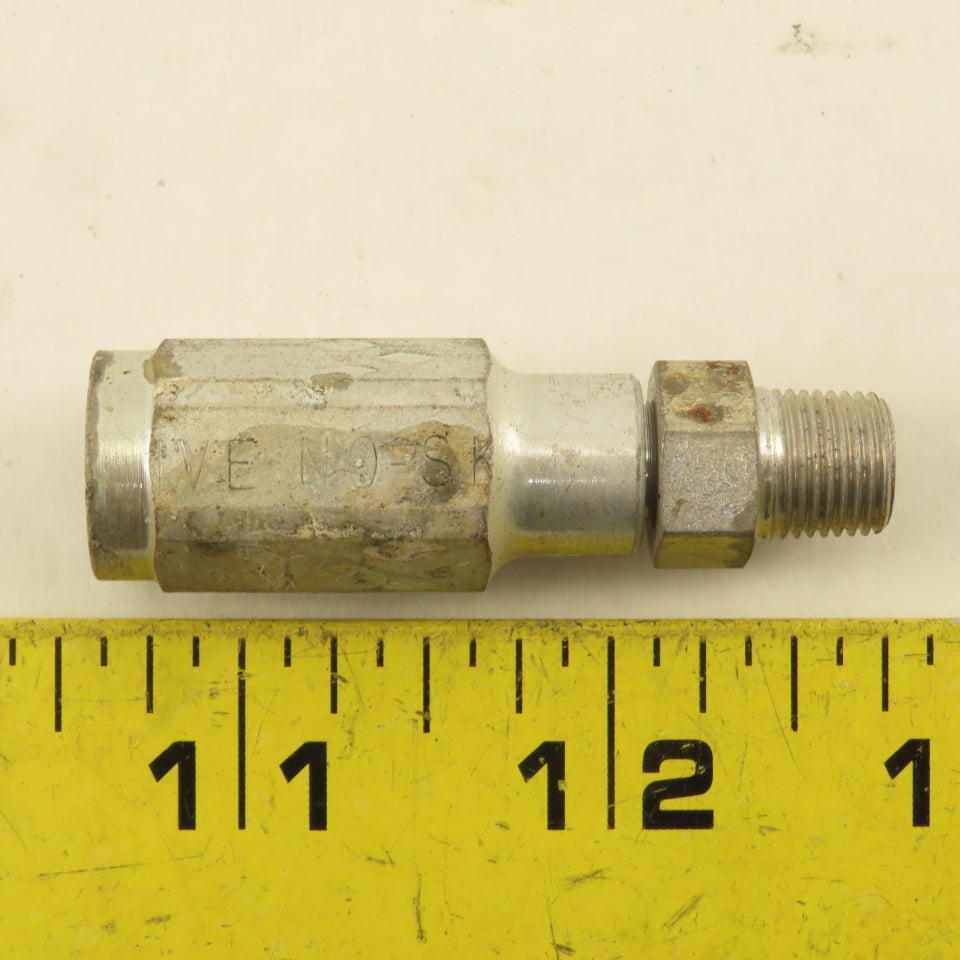 Parker 3/16" ID No Skive Hose x (-4) 7/16-24 Male Straight Hydraulic Fitting