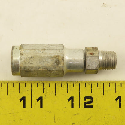 Parker 3/16" ID No Skive Hose x (-4) 7/16-24 Male Straight Hydraulic Fitting