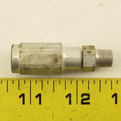 Parker 3/16" ID No Skive Hose x (-4) 7/16-24 Male Straight Hydraulic Fitting