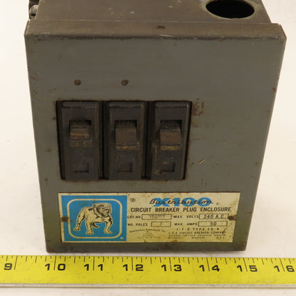 Bulldog Electric XEQ350 Bustribution X100 240VAC 50A Circuit Breaker Plug