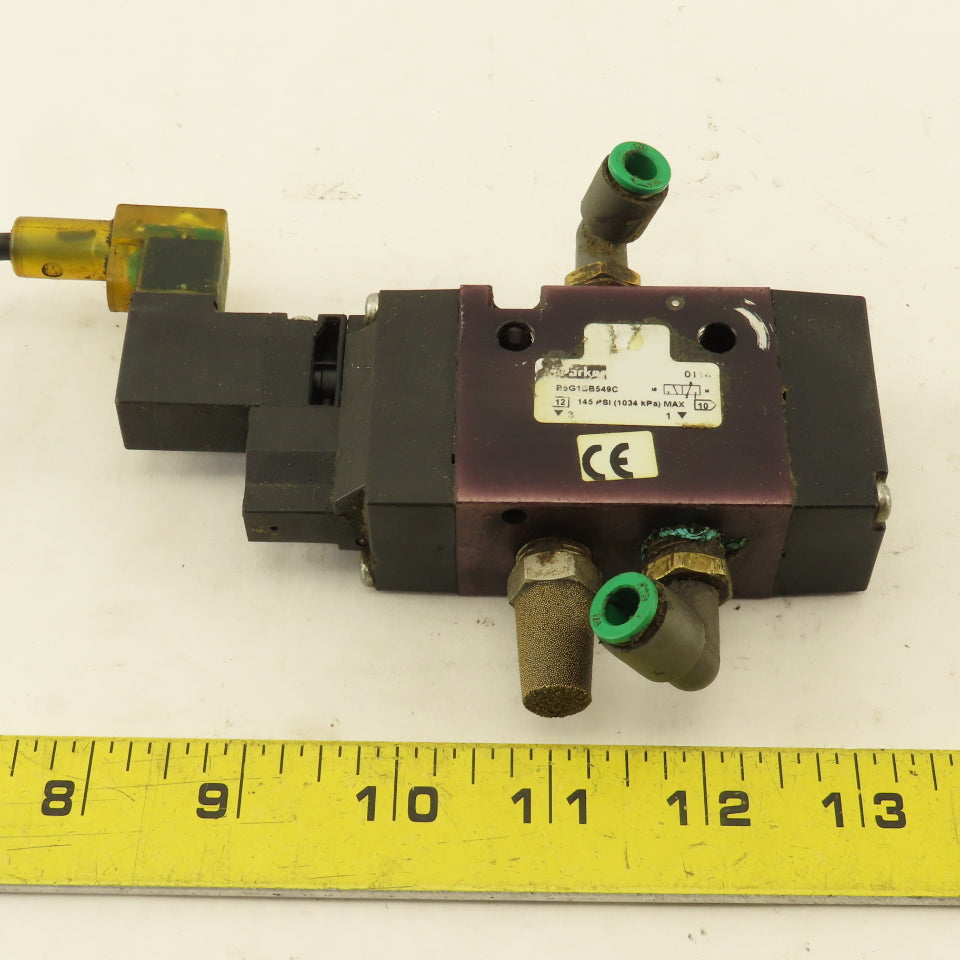 Parker B5G1BB549C 3/2 Position Pneumatic Directional Valve 24VDC Coil