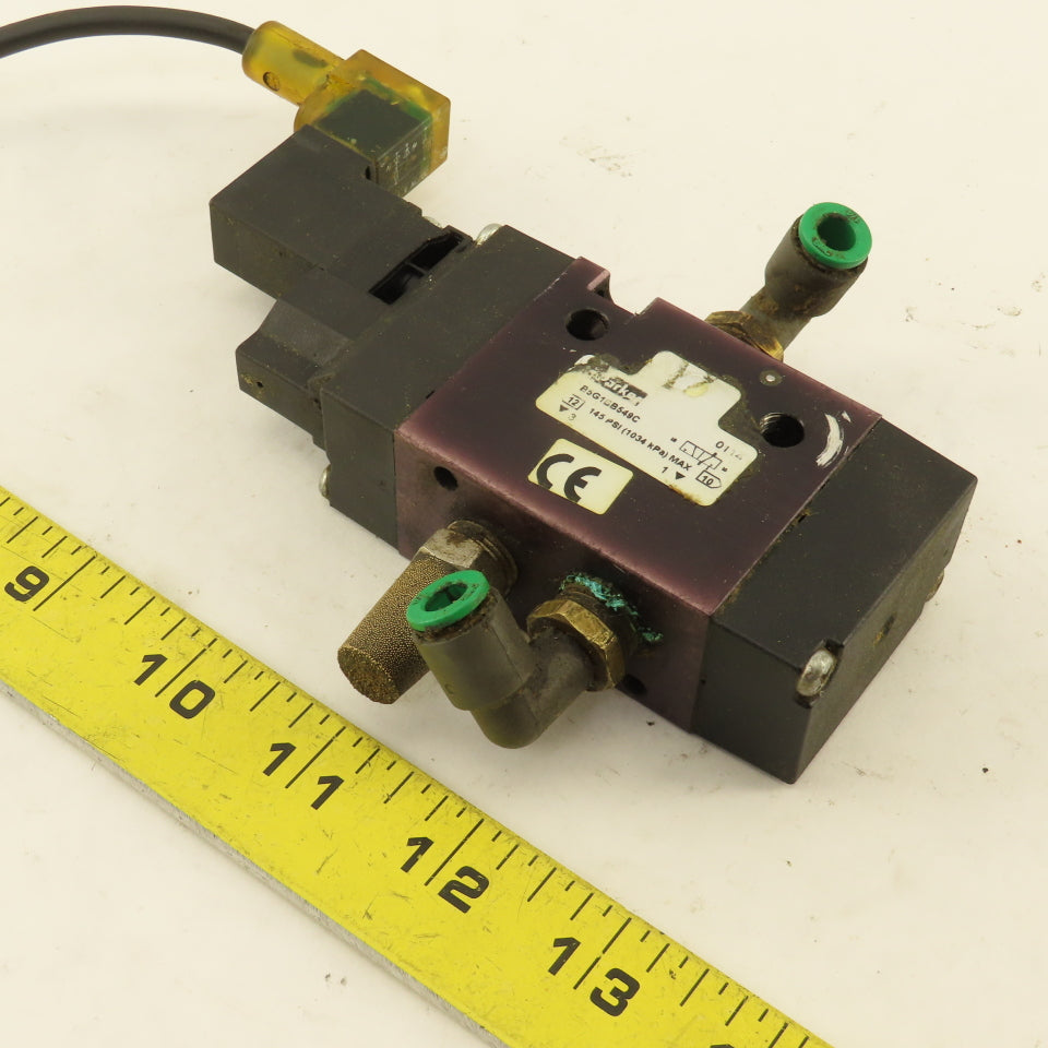 Parker B5G1BB549C 3/2 Position Pneumatic Directional Valve 24VDC Coil
