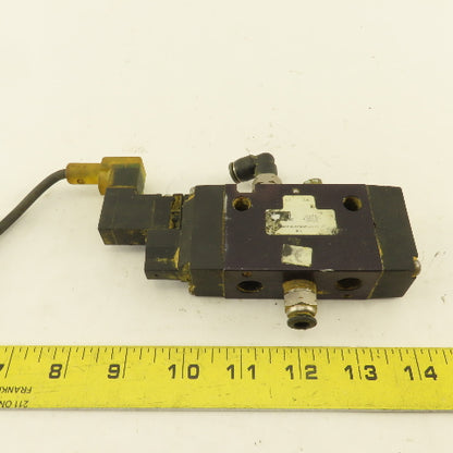 Parker 5/2 Position Pneumatic Directional Valve 24VDC Coil