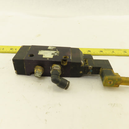 Parker 5/2 Position Pneumatic Directional Valve 24VDC Coil