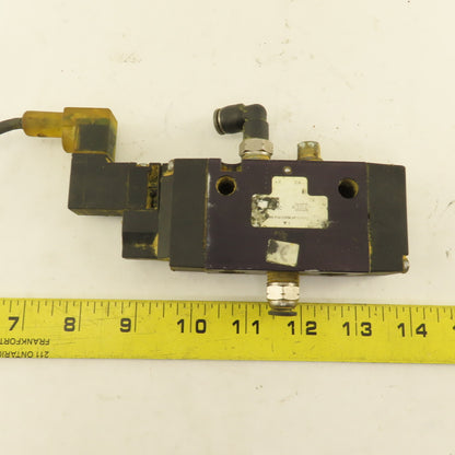 Parker 5/2 Position Pneumatic Directional Valve 24VDC Coil
