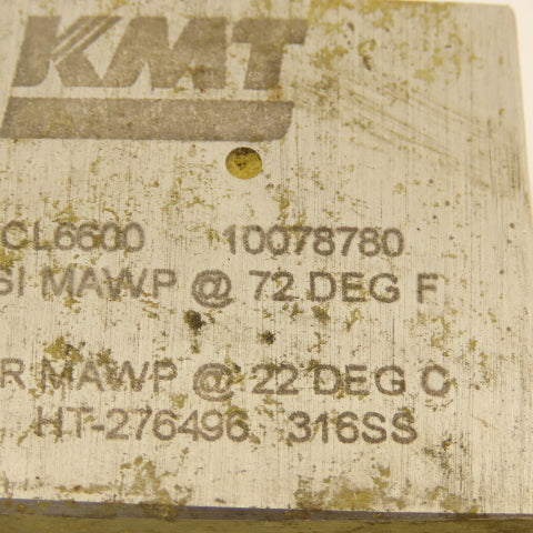 KMT 10078780 3/8" High Pressure Stainless Steel Elbow 66,000 PSI