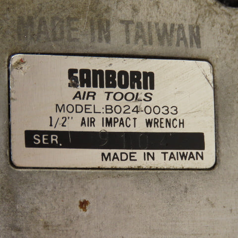 Sanborn B0240033 1/2" Air Impact Reversable