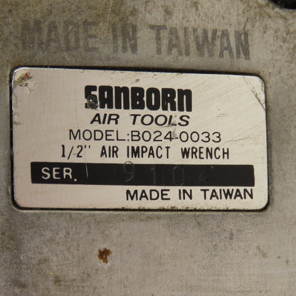 Sanborn B0240033 1/2" Air Impact Reversable