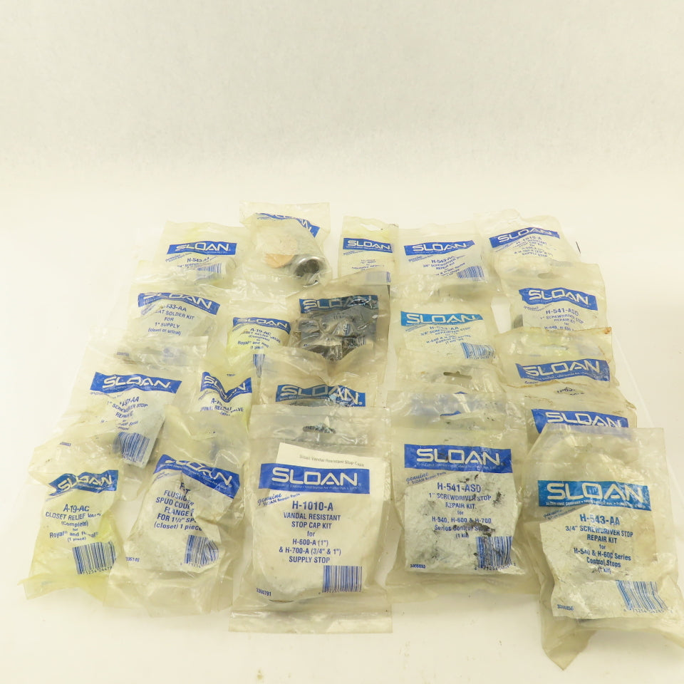 Slone H-540 & H-600 Urinal Toilet Flush Valve Repair See Description Lot Of 21