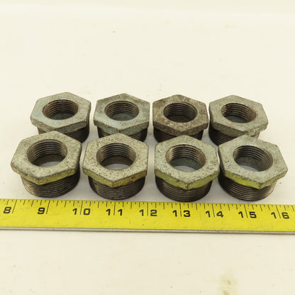 1-1/2" x 1" Galvanized Pipe Bushing Lot Of 8